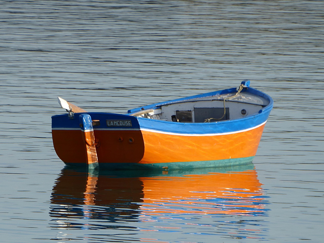 boat sea blue free photo