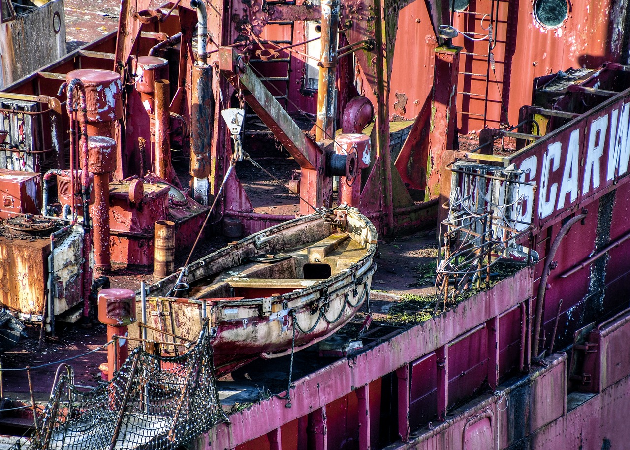 boat  canoe  wreck free photo