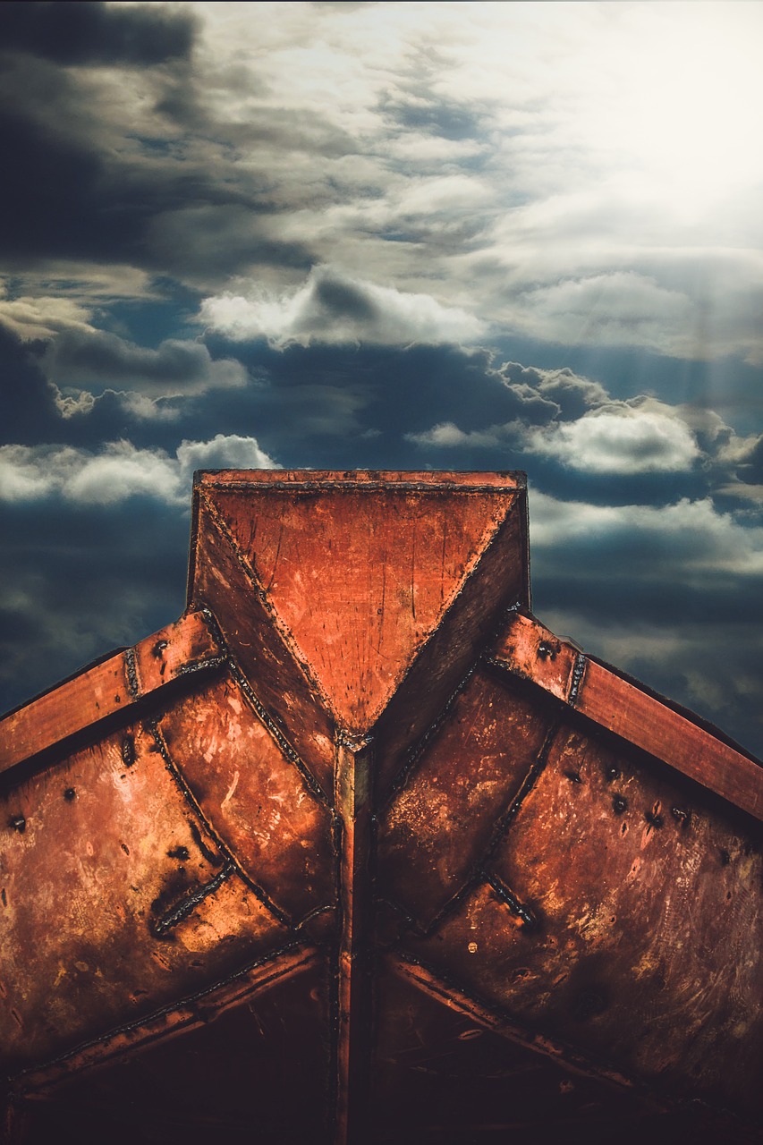 boat  clouds  sky free photo