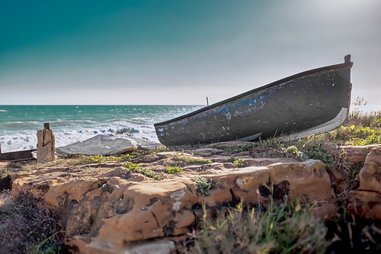 boat  shore  beach free photo