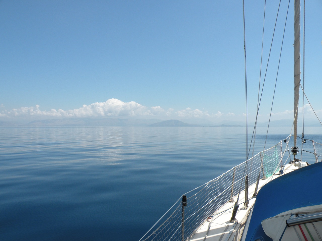 boat  sea  blue free photo