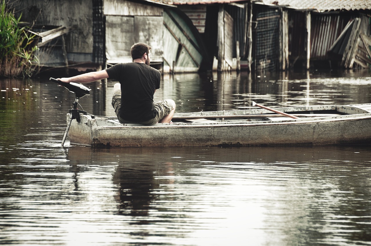 boat  fishing  bayou free photo