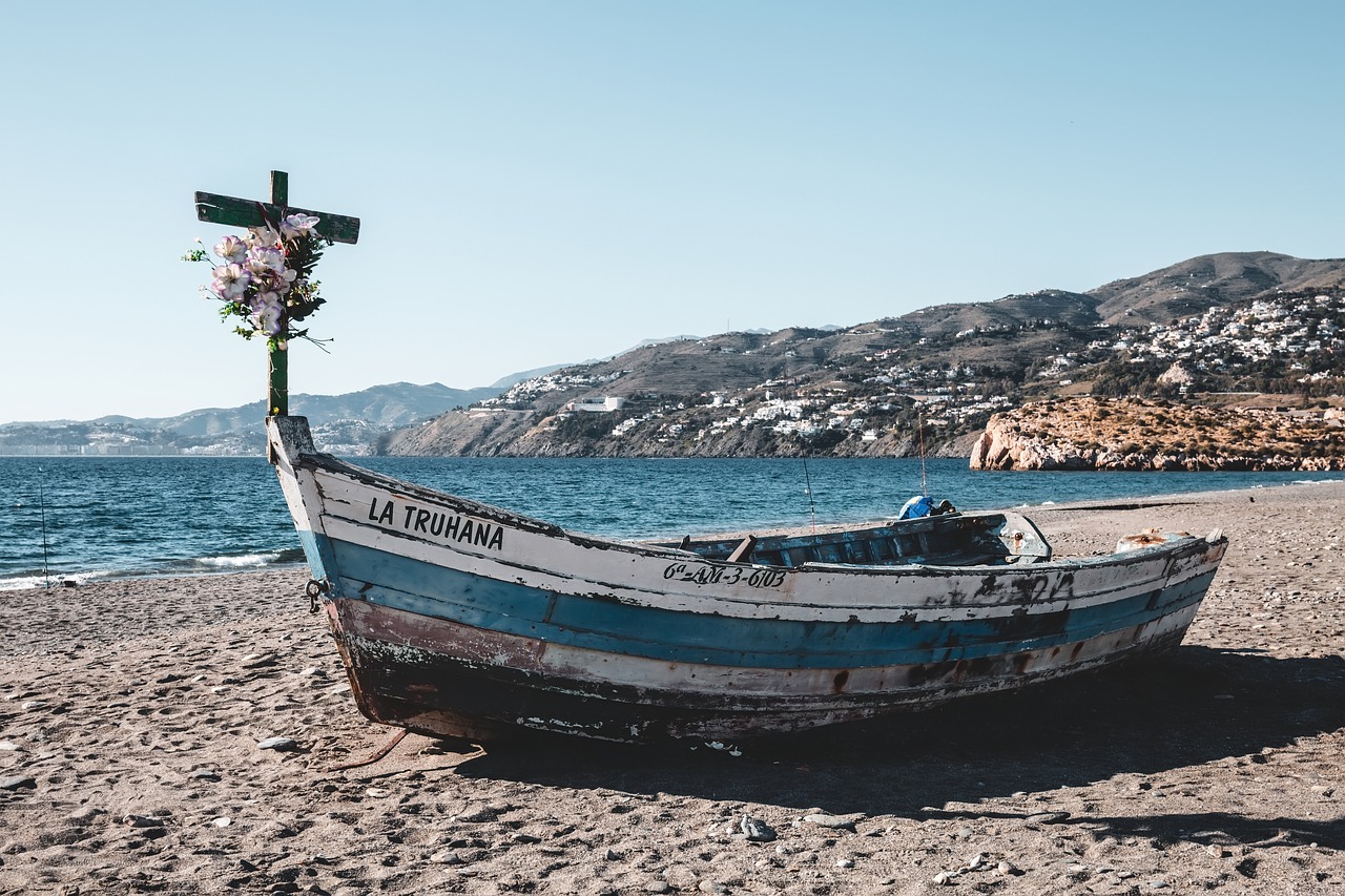 boat  beach  sand free photo