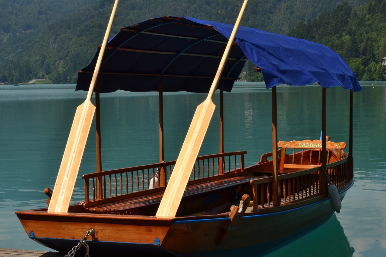 boat  lake  bled free photo