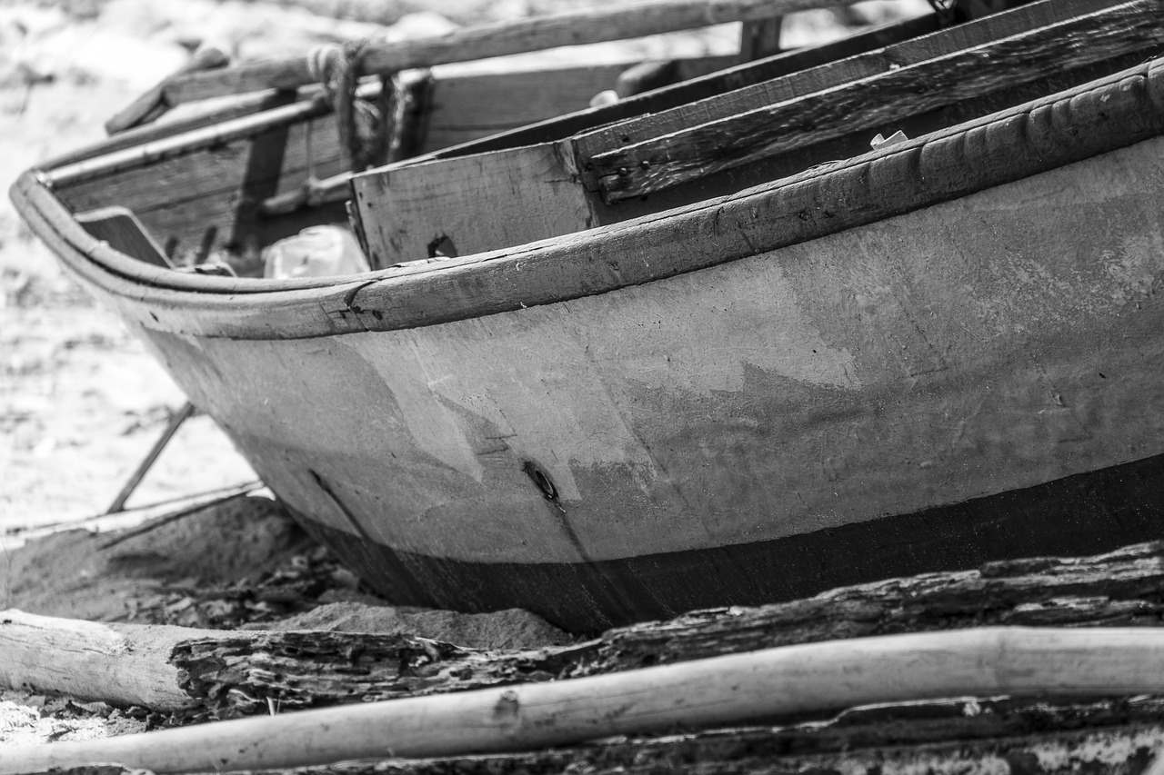 boat black and white thailand free photo