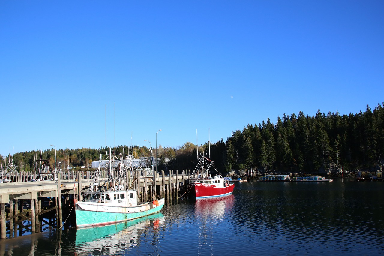 boat jetty canada free photo