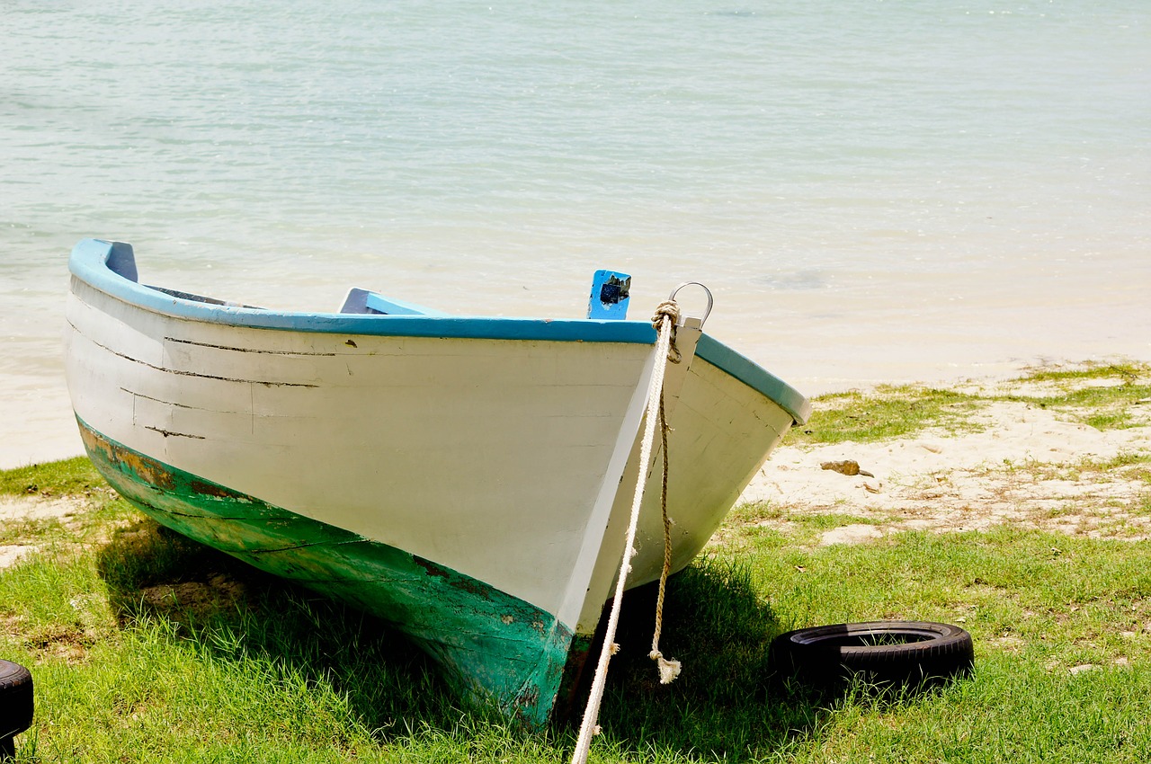 boat sea blue free photo