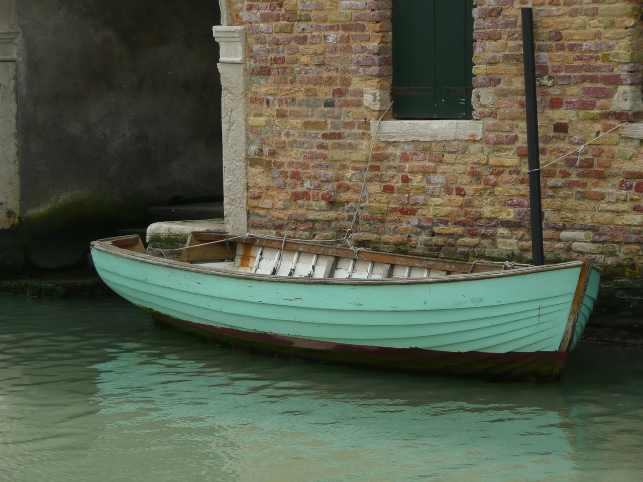 boat water reflection free photo