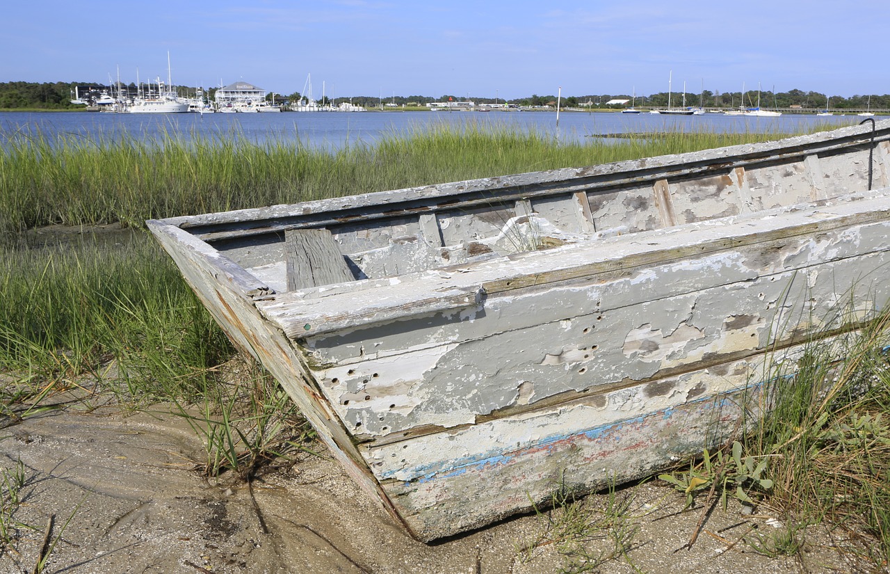 boat scenic landscape free photo