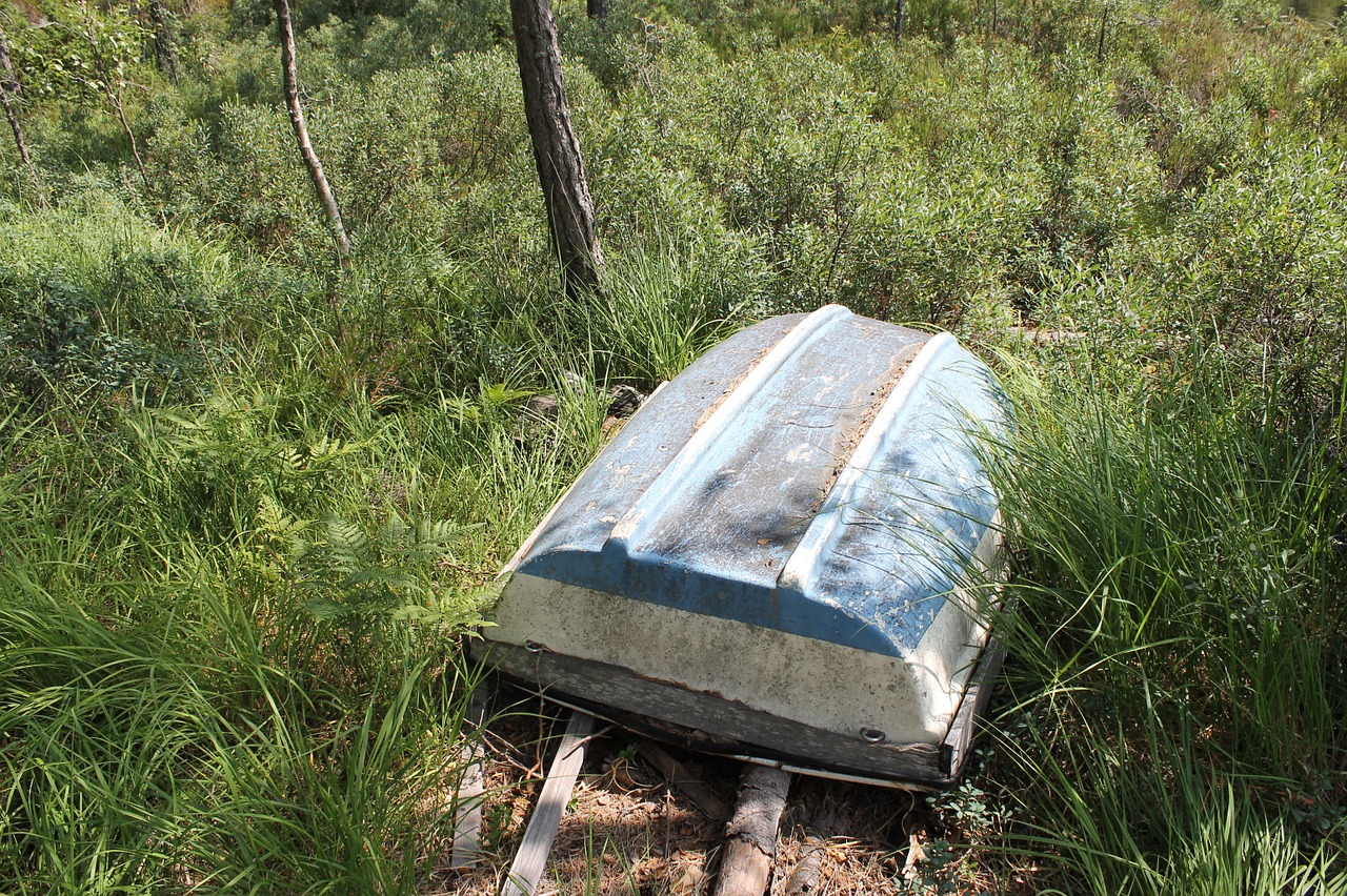 boat dinghy nature free photo