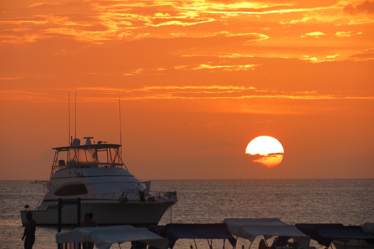 boat yachts sunset free photo