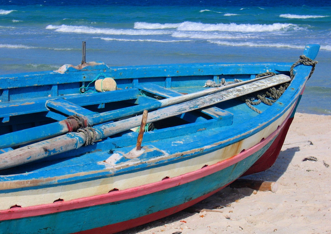 boat sea beach free photo