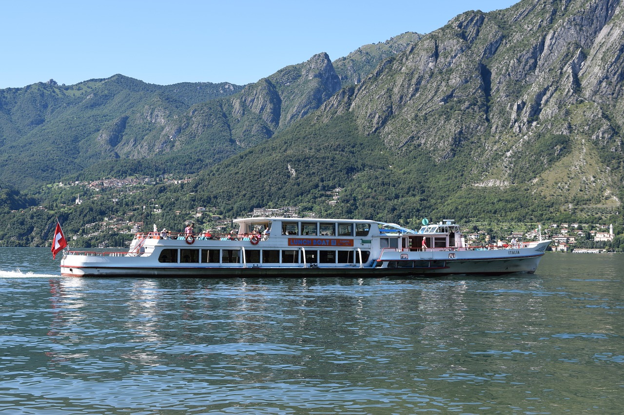 boat ferry lake free photo