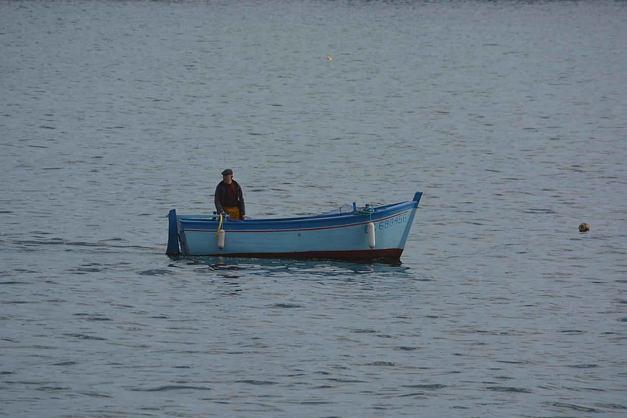 boat water fishermen free photo