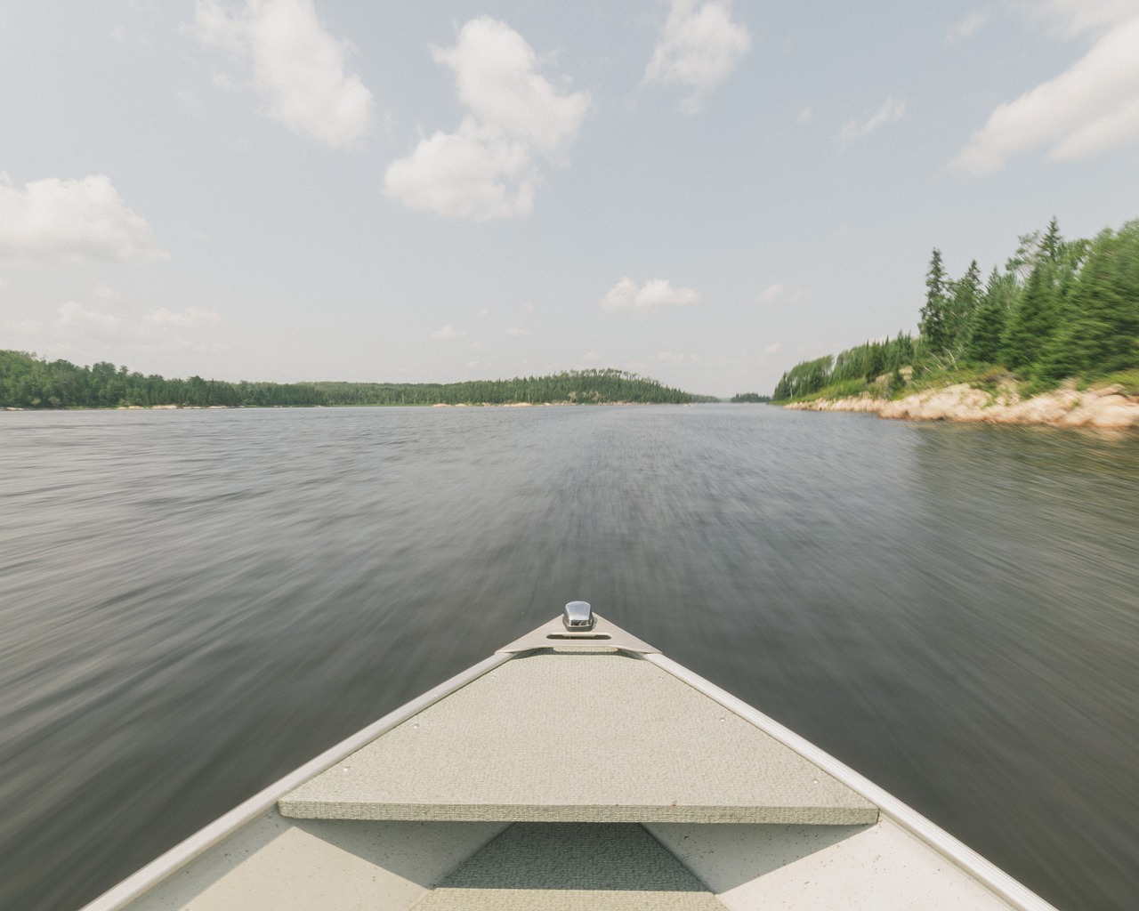 boat speed lake free photo