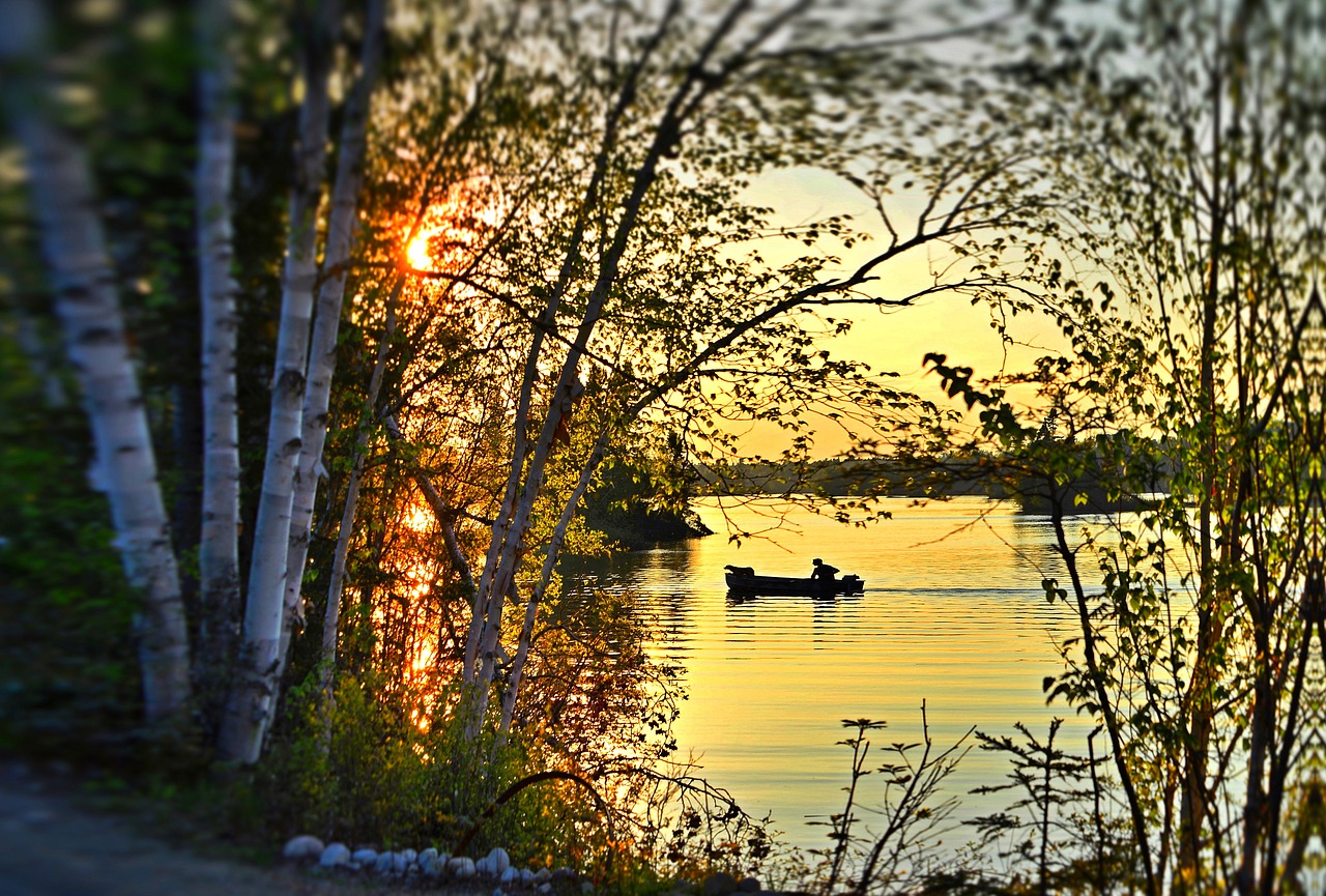 boat landscape nature free photo