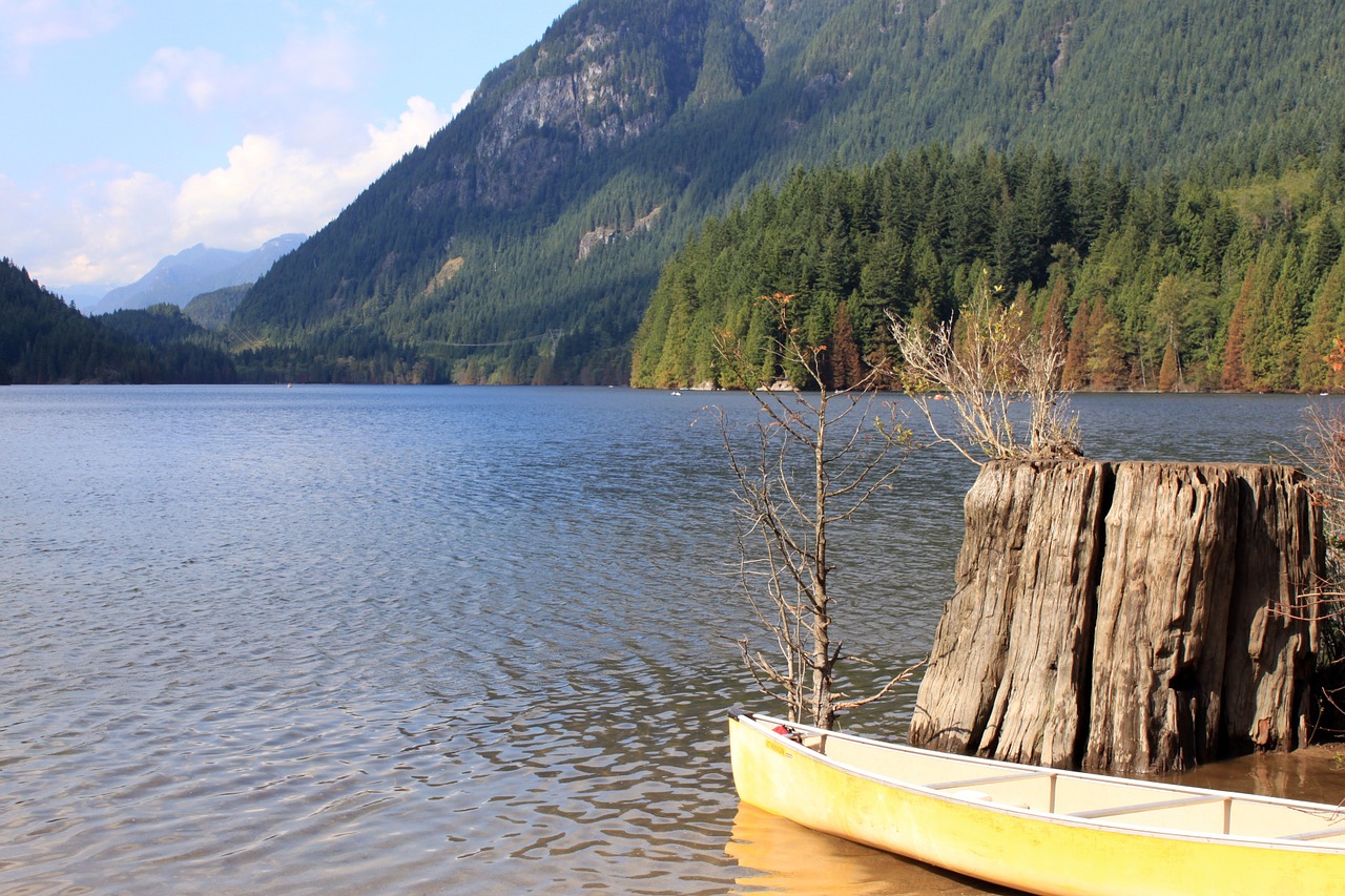 boat kayak lake free photo