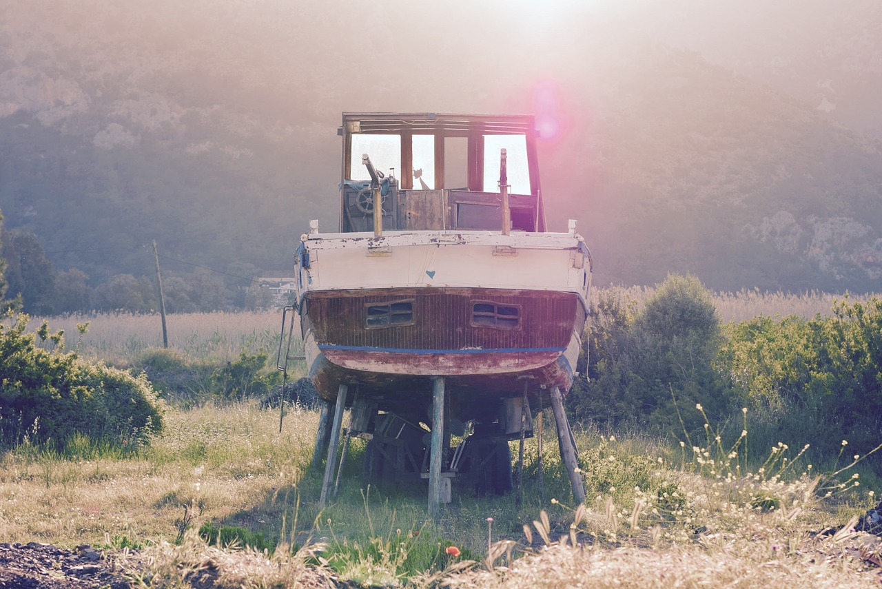 boat sunset maintenance free photo