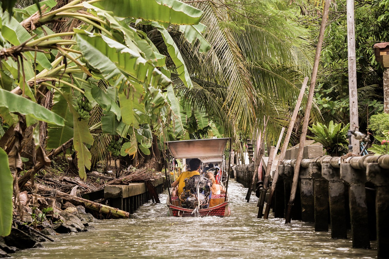 boat canal water free photo