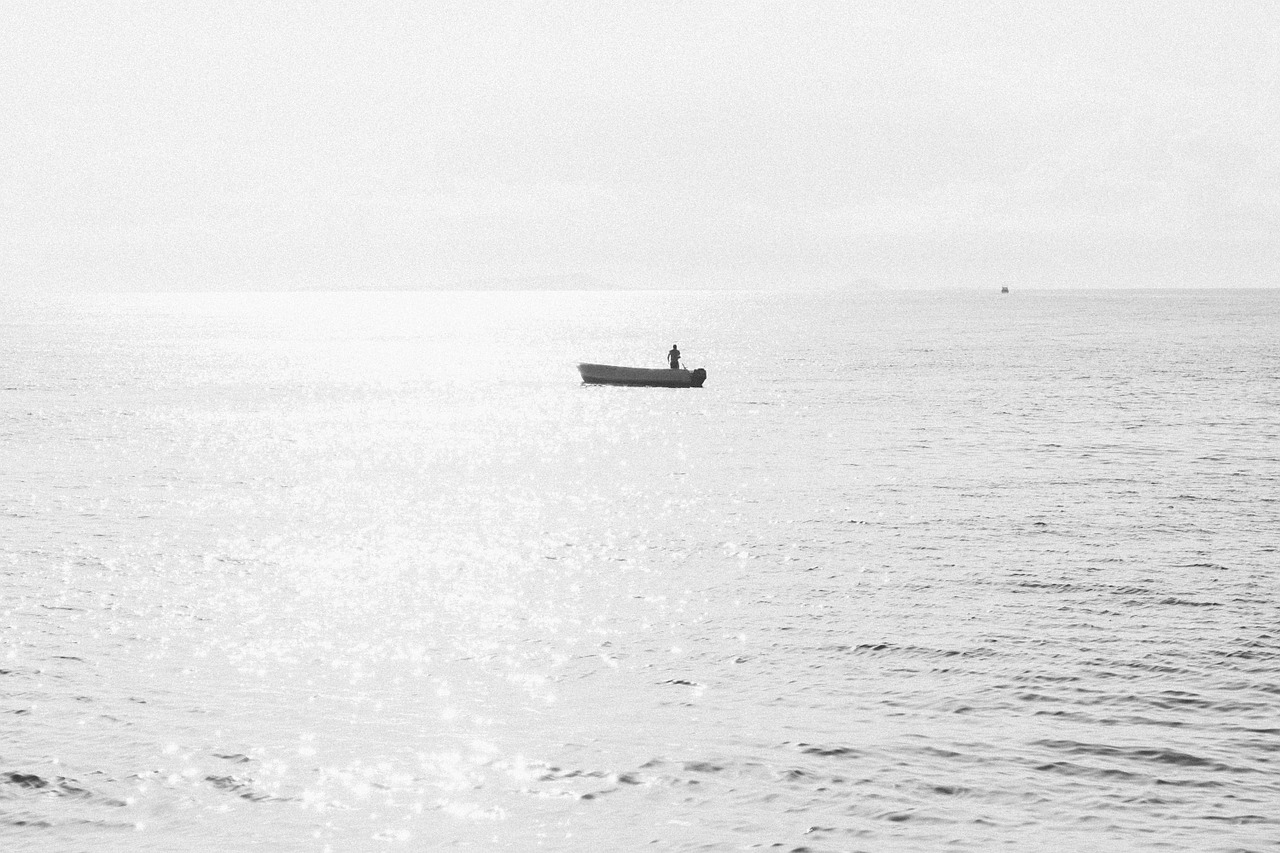 boat ocean sea free photo