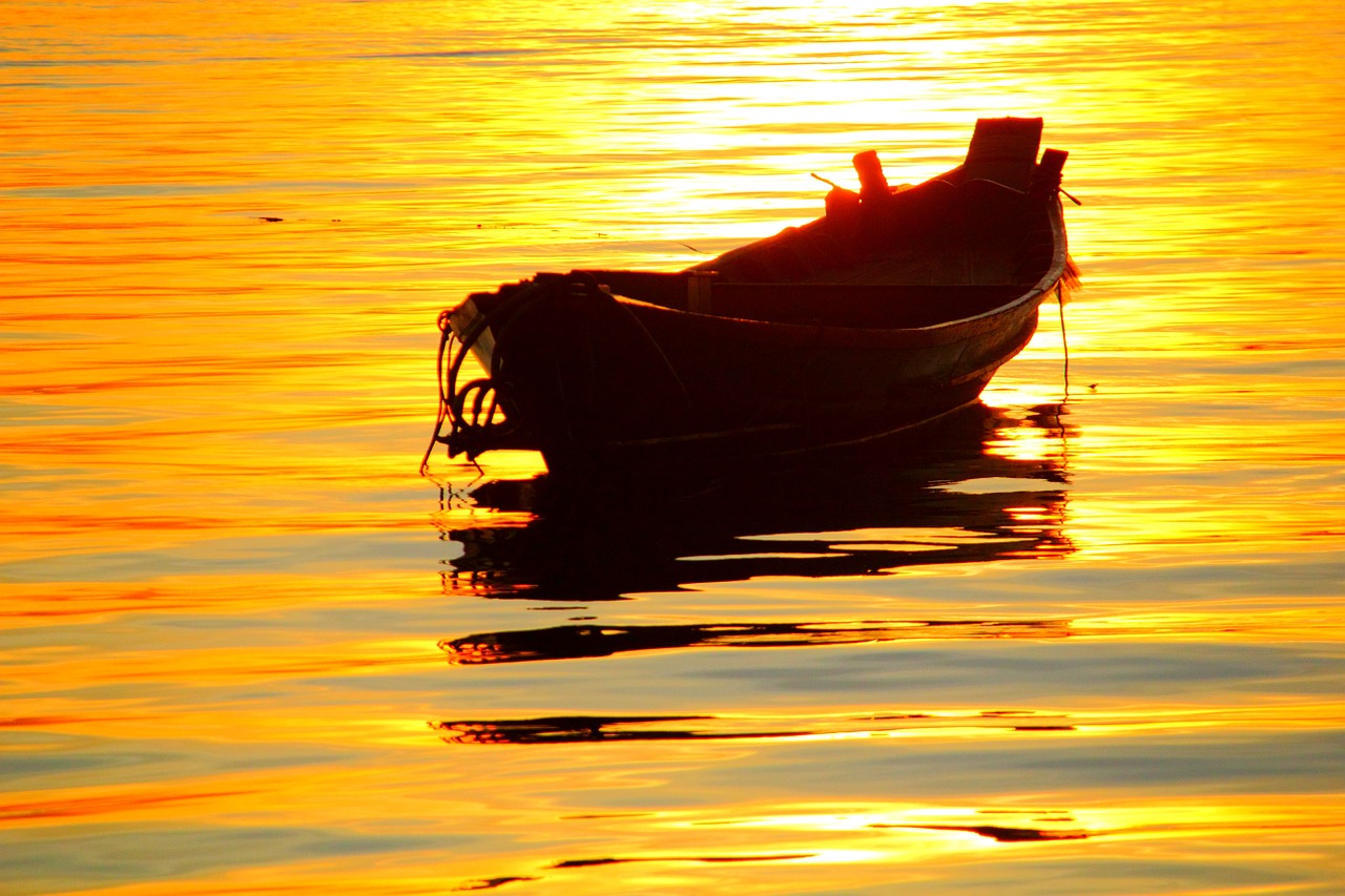 boat sunny yellow free photo