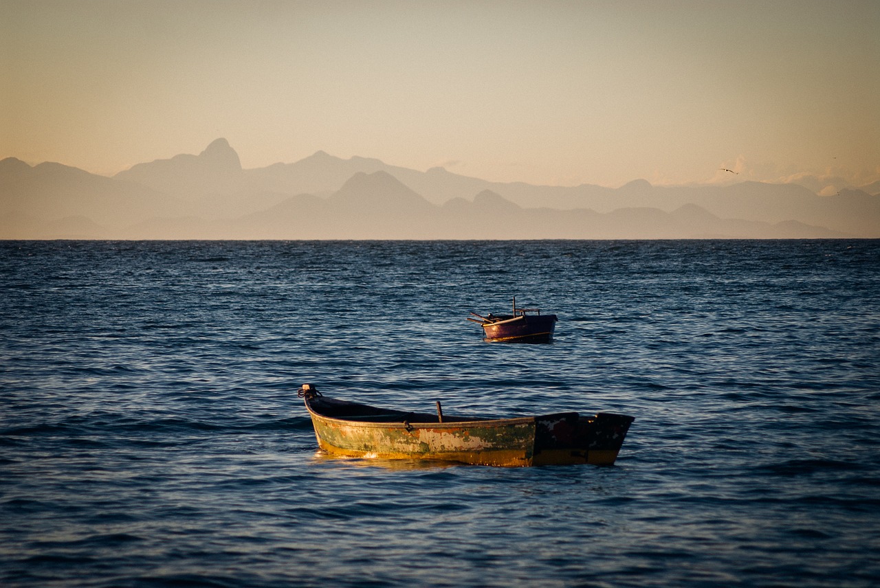 boat beach ocean free photo