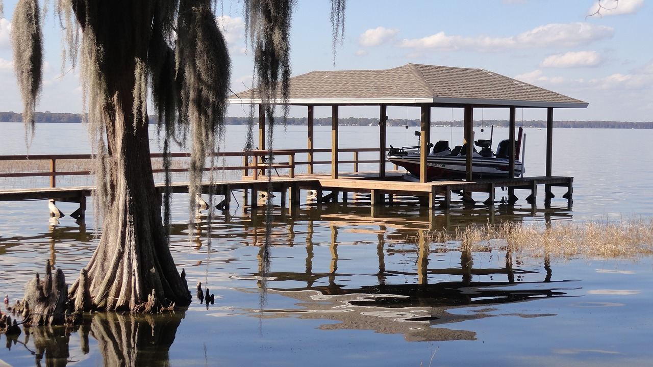 boat dock florida boat dock boat free photo