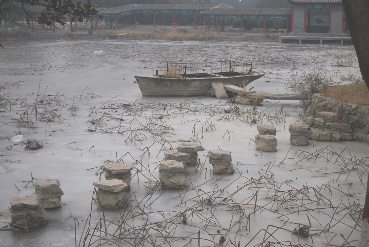 boat frozen ice free photo