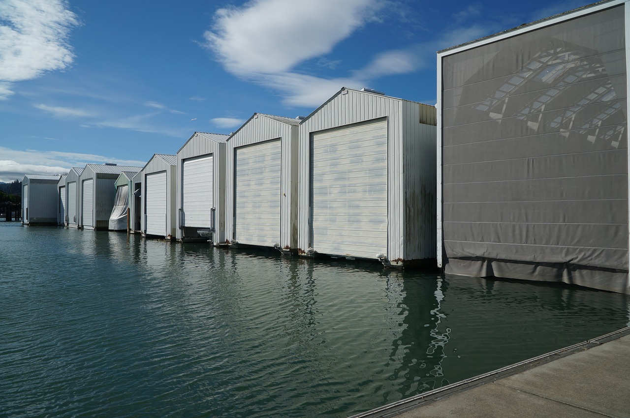 boat house dock harbor free photo