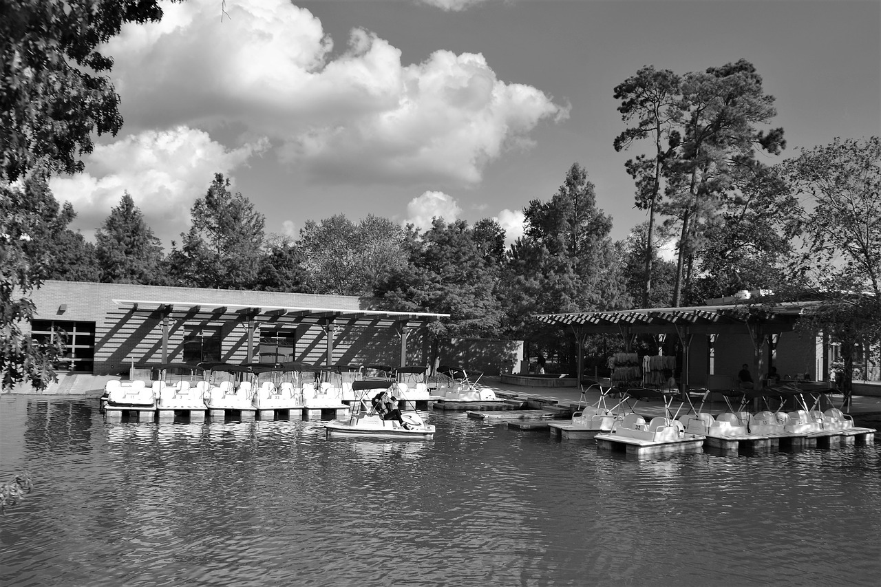 boat ride herman national park houston texas free photo