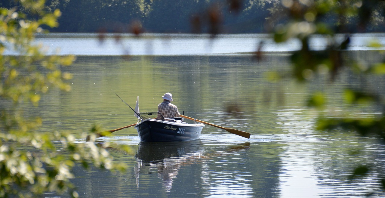 rowing boat boat trip angler free photo
