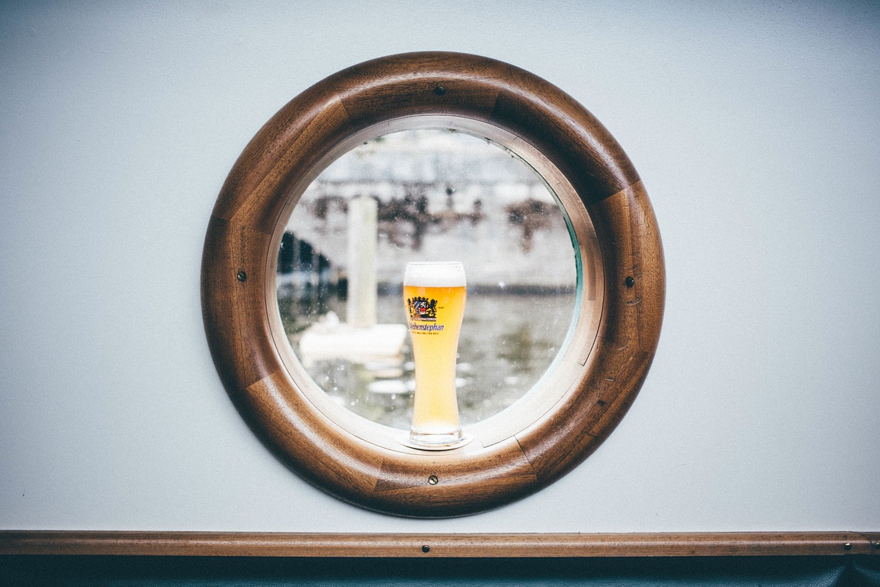 boat window drink ship free photo