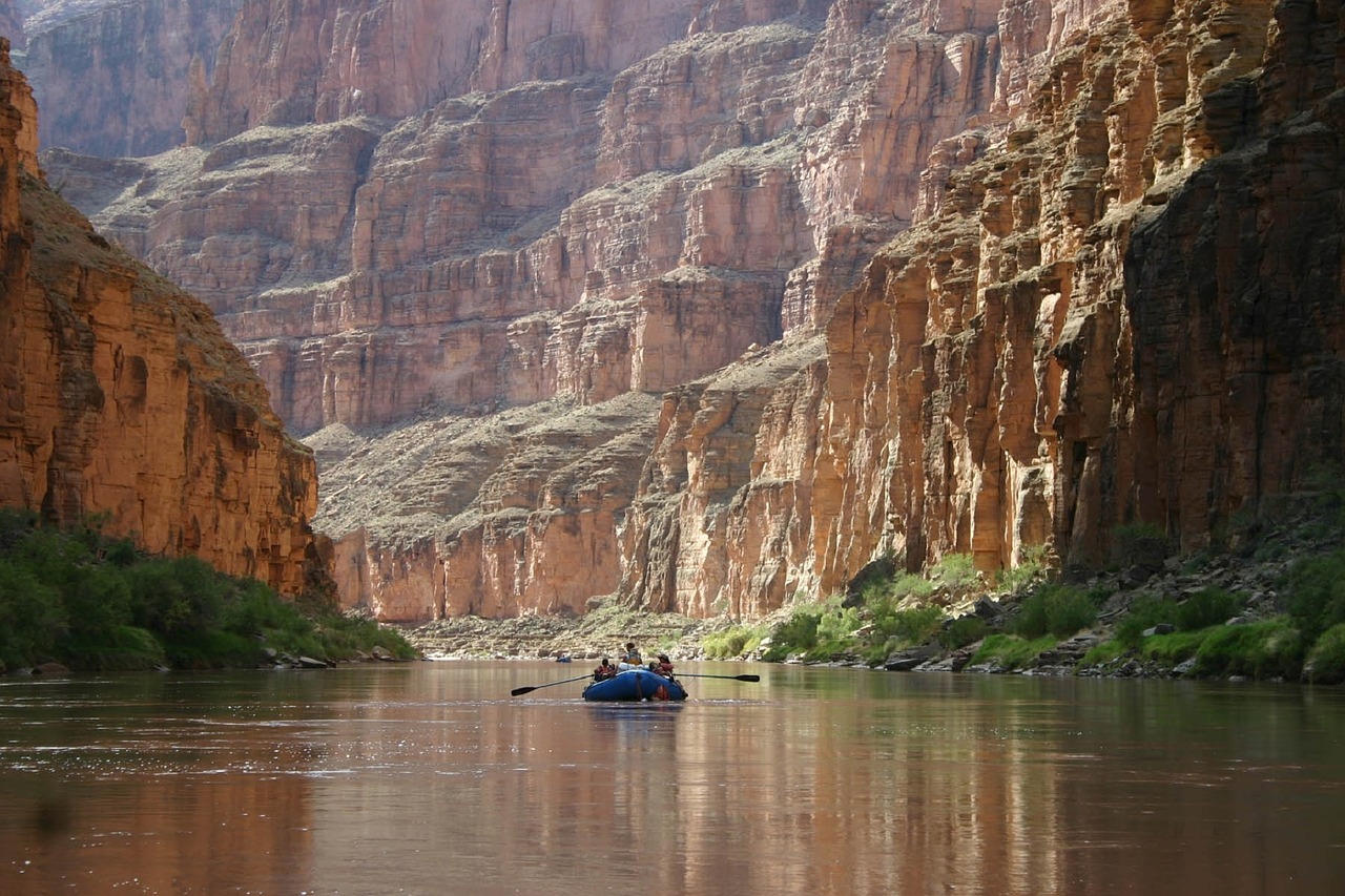 boating colorado river grand canyon free photo