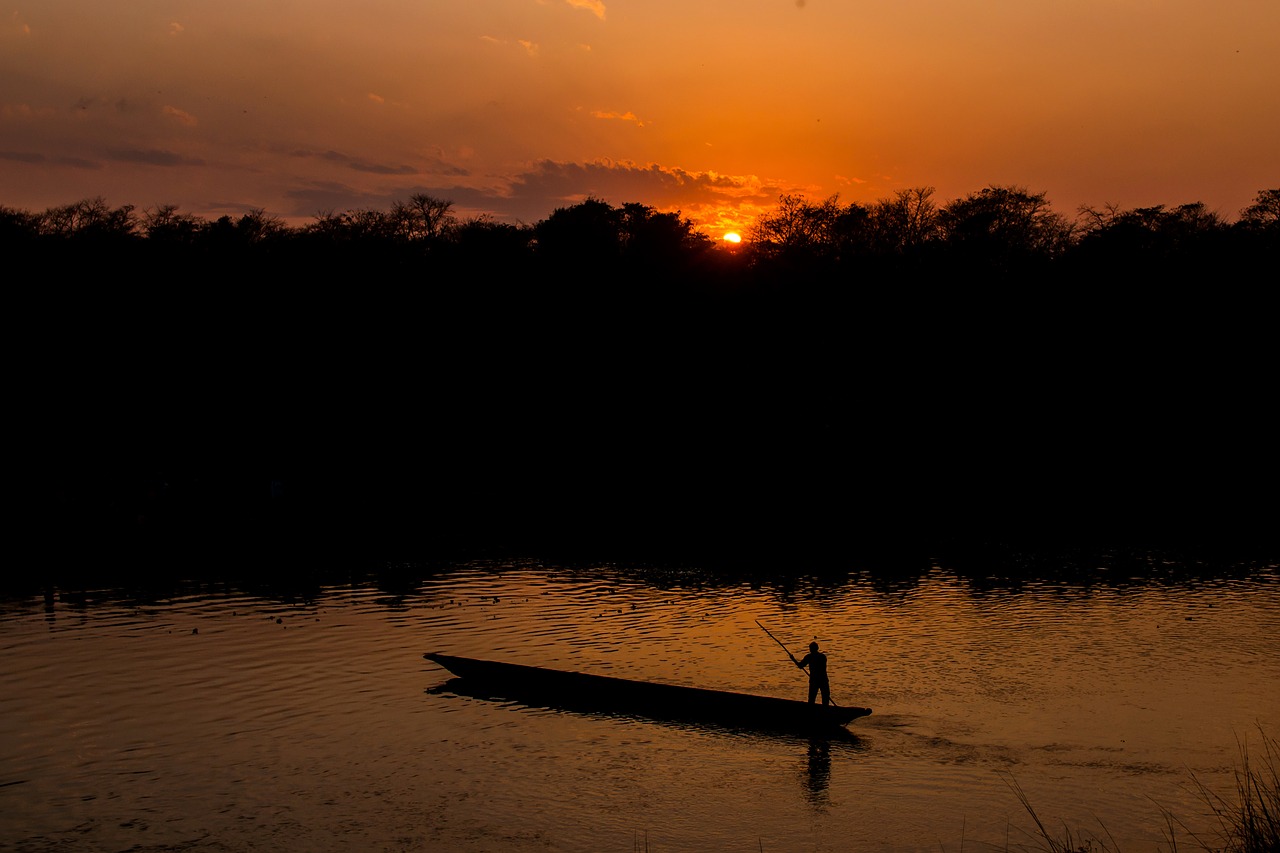 boatman boat river free photo