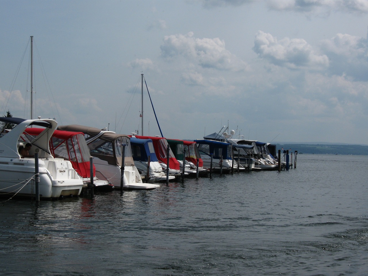 boats marina lake free photo