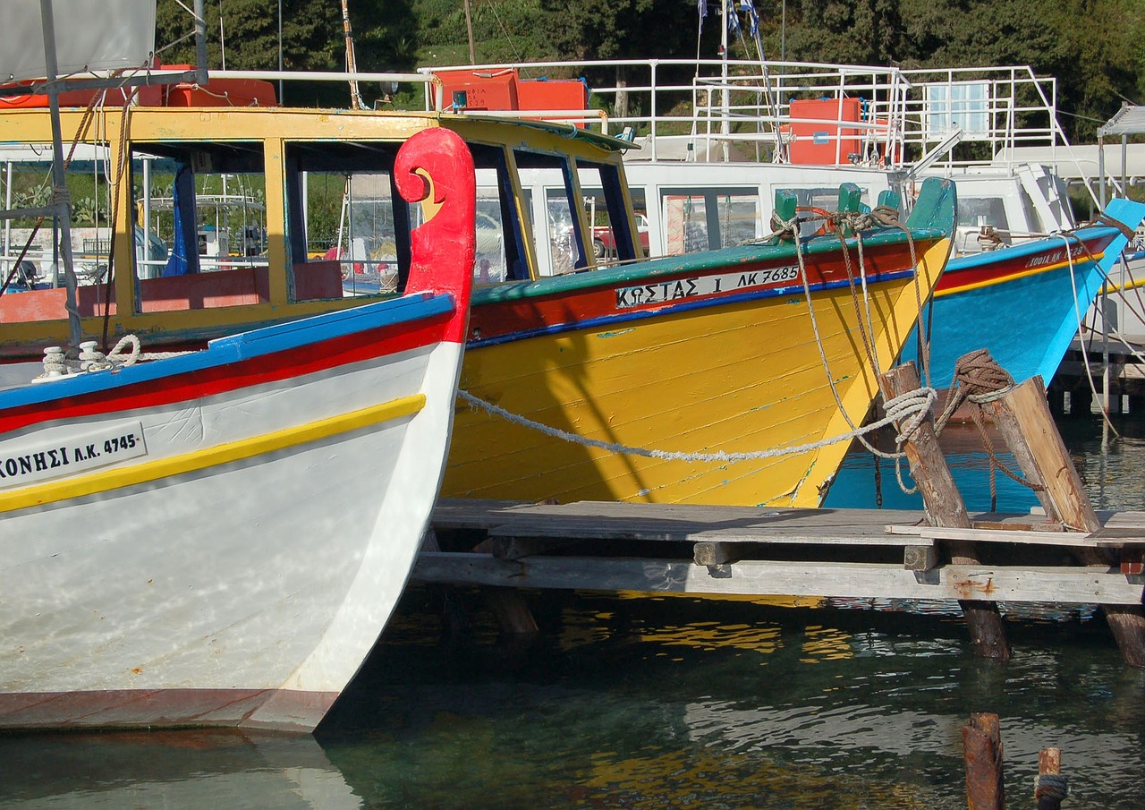 boats colour harbour free photo