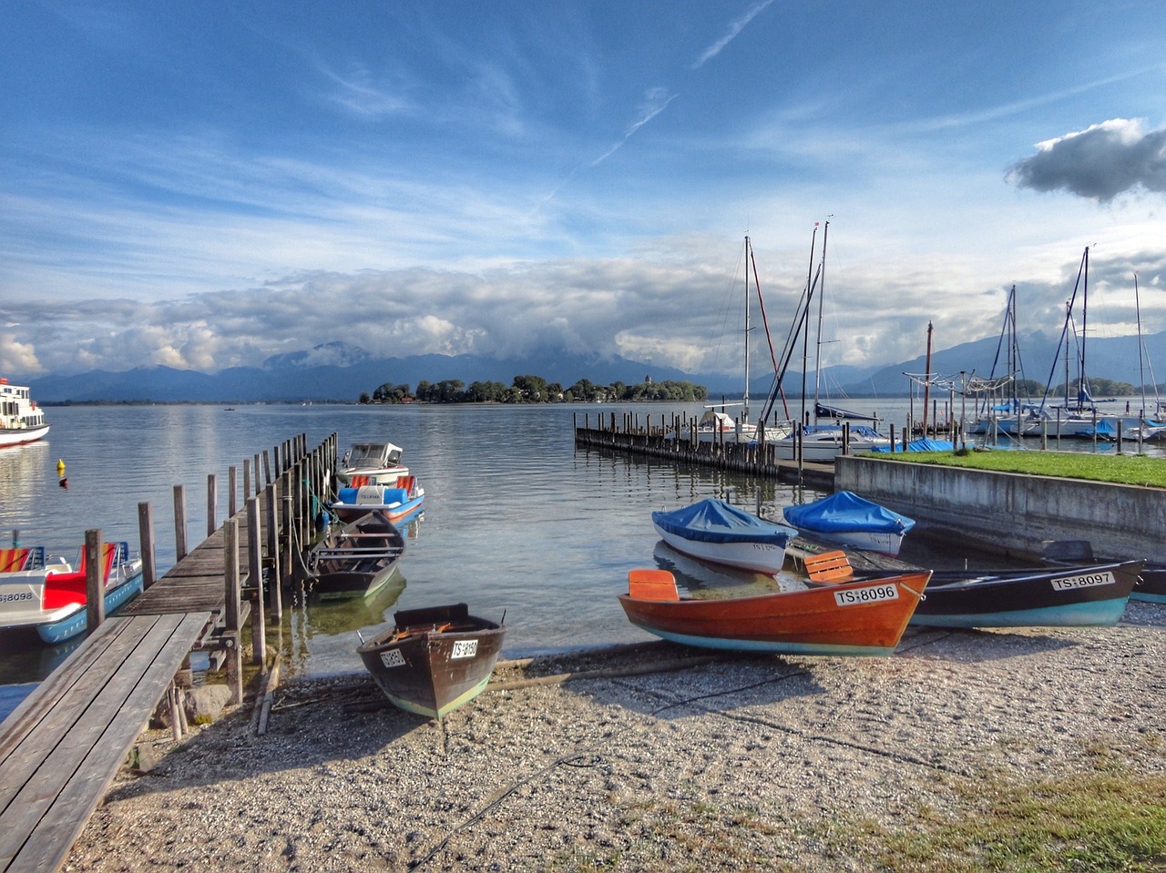 boats lake bavaria free photo