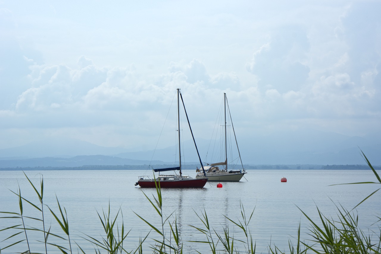 boats anchorage water free photo