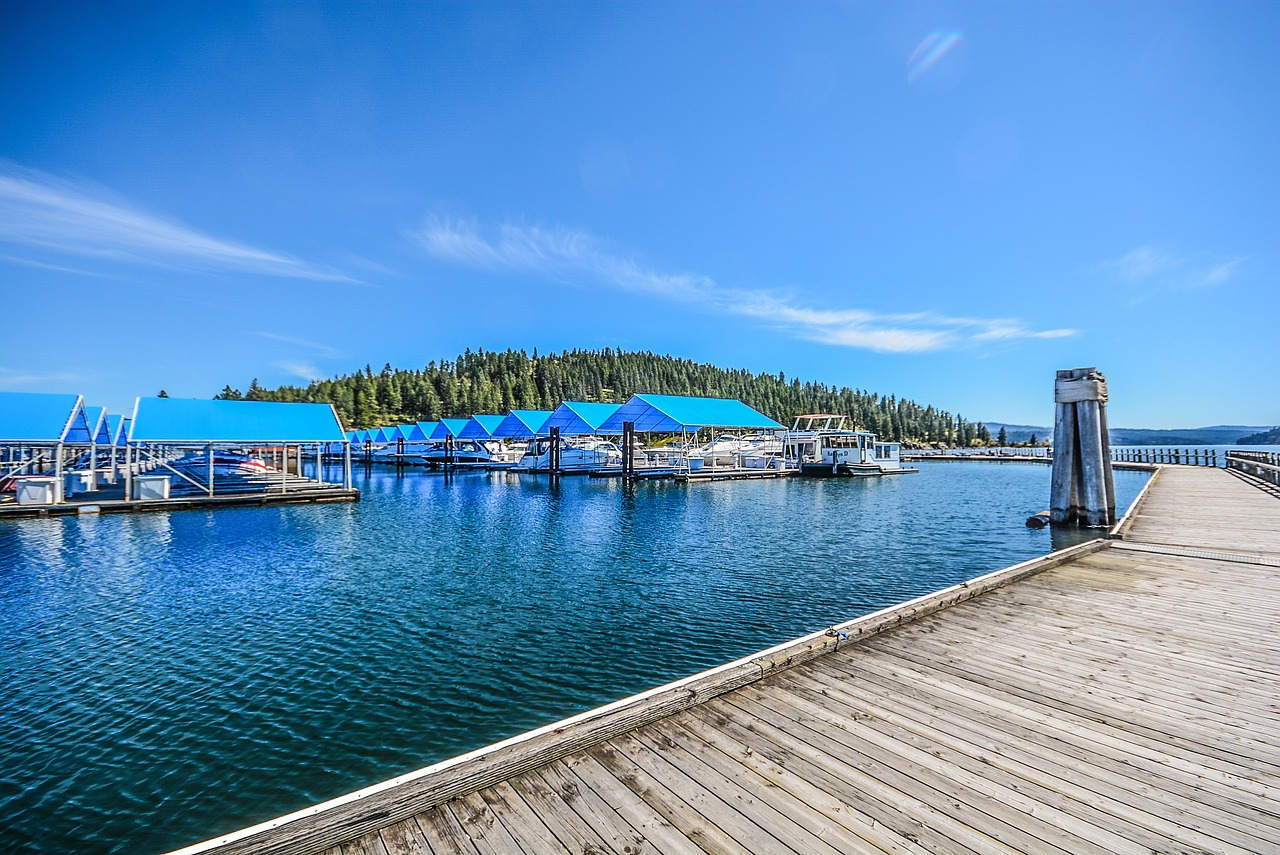 boats marina lake free photo