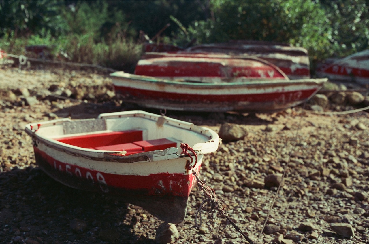 boats beach sand free photo