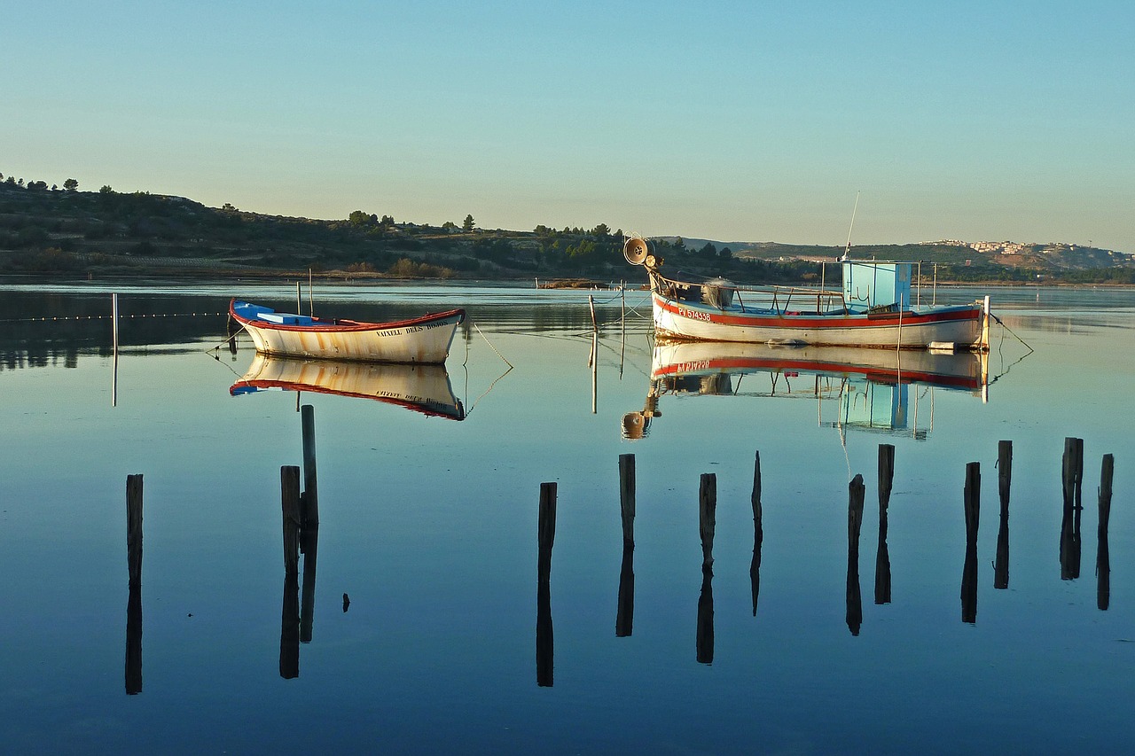 boats pond water free photo