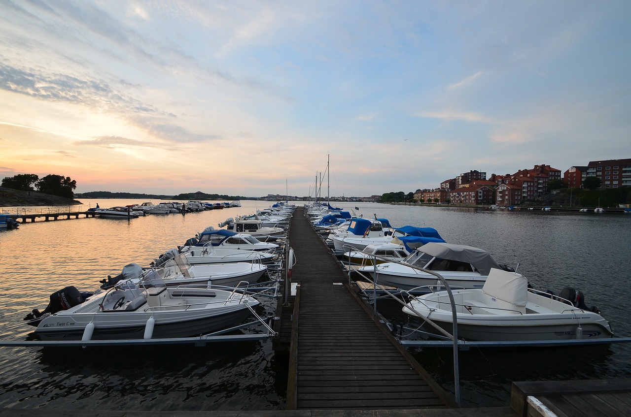 boats view haven free photo