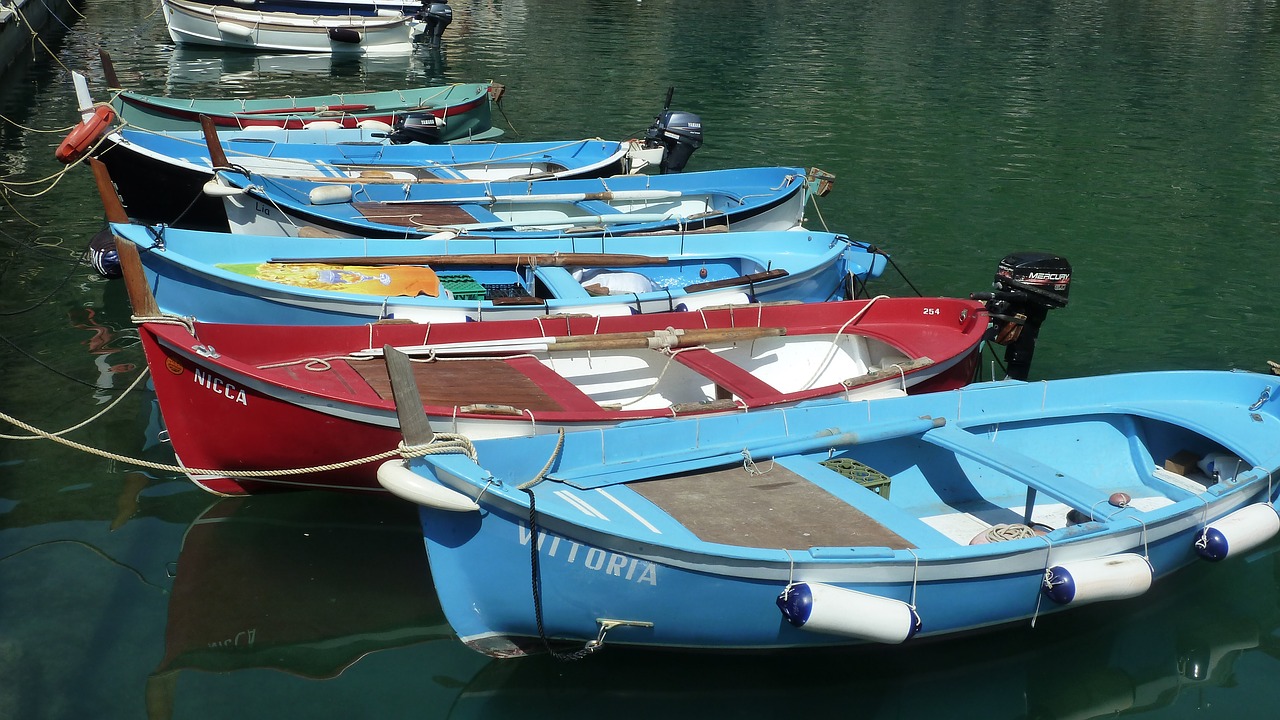 boats cinqueterre liguria free photo