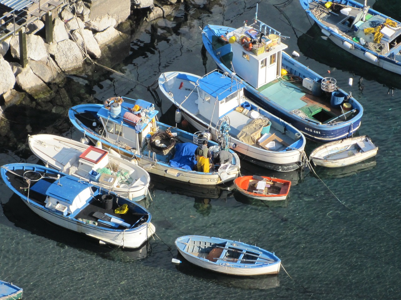 boats sea capri free photo
