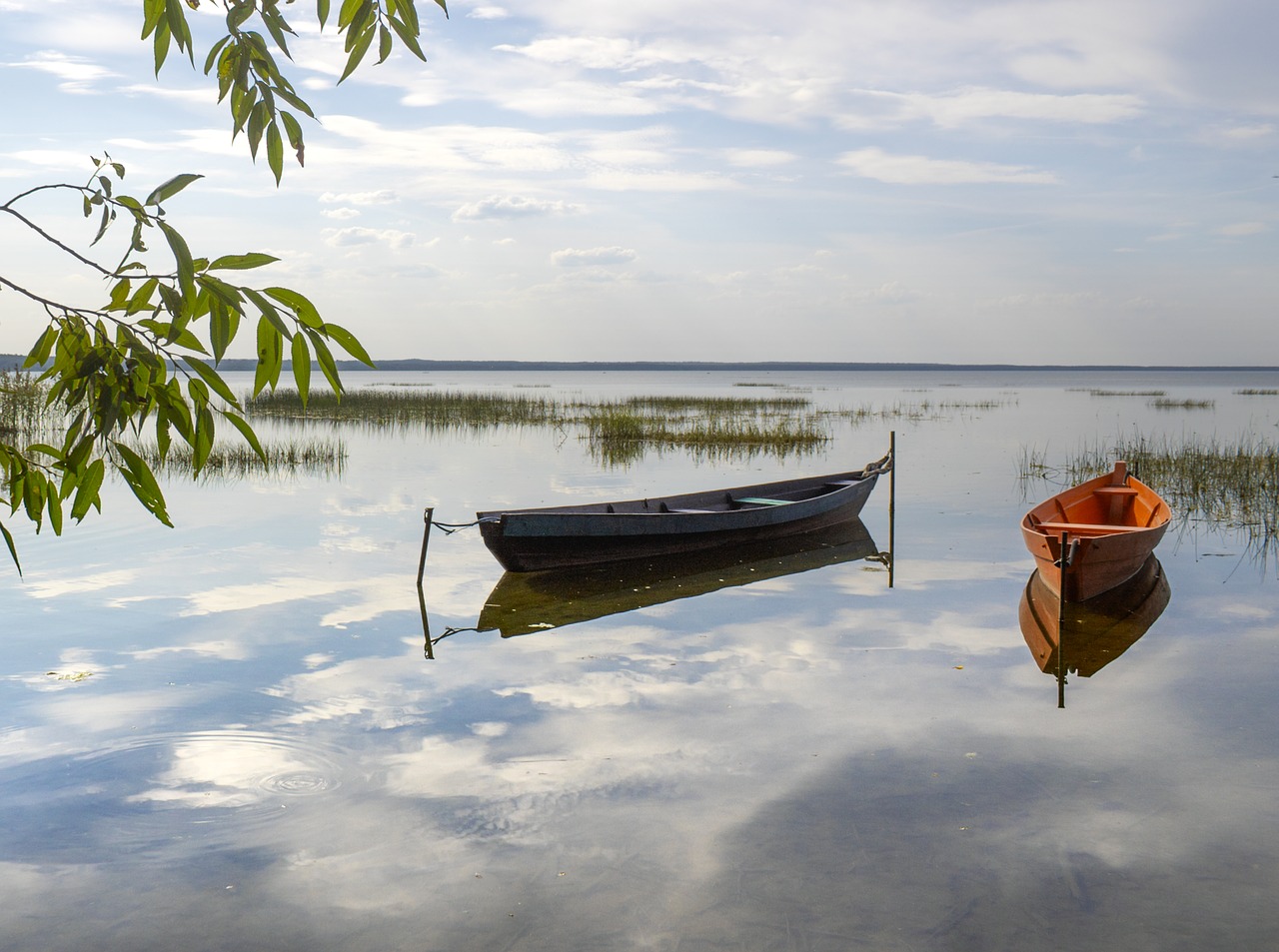 boats  lake  boat free photo