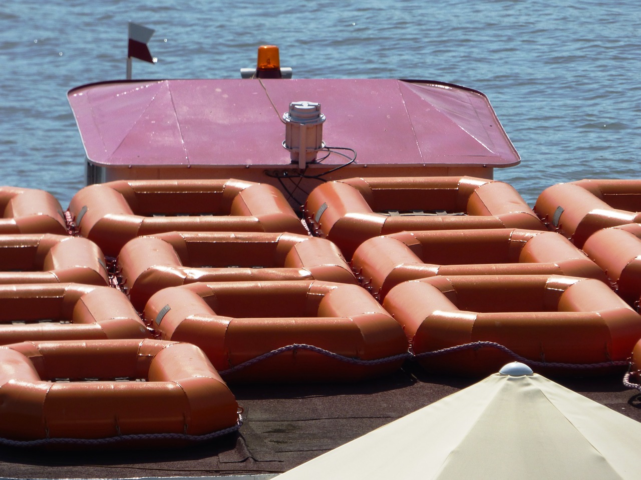 boats pontoons rescue free photo