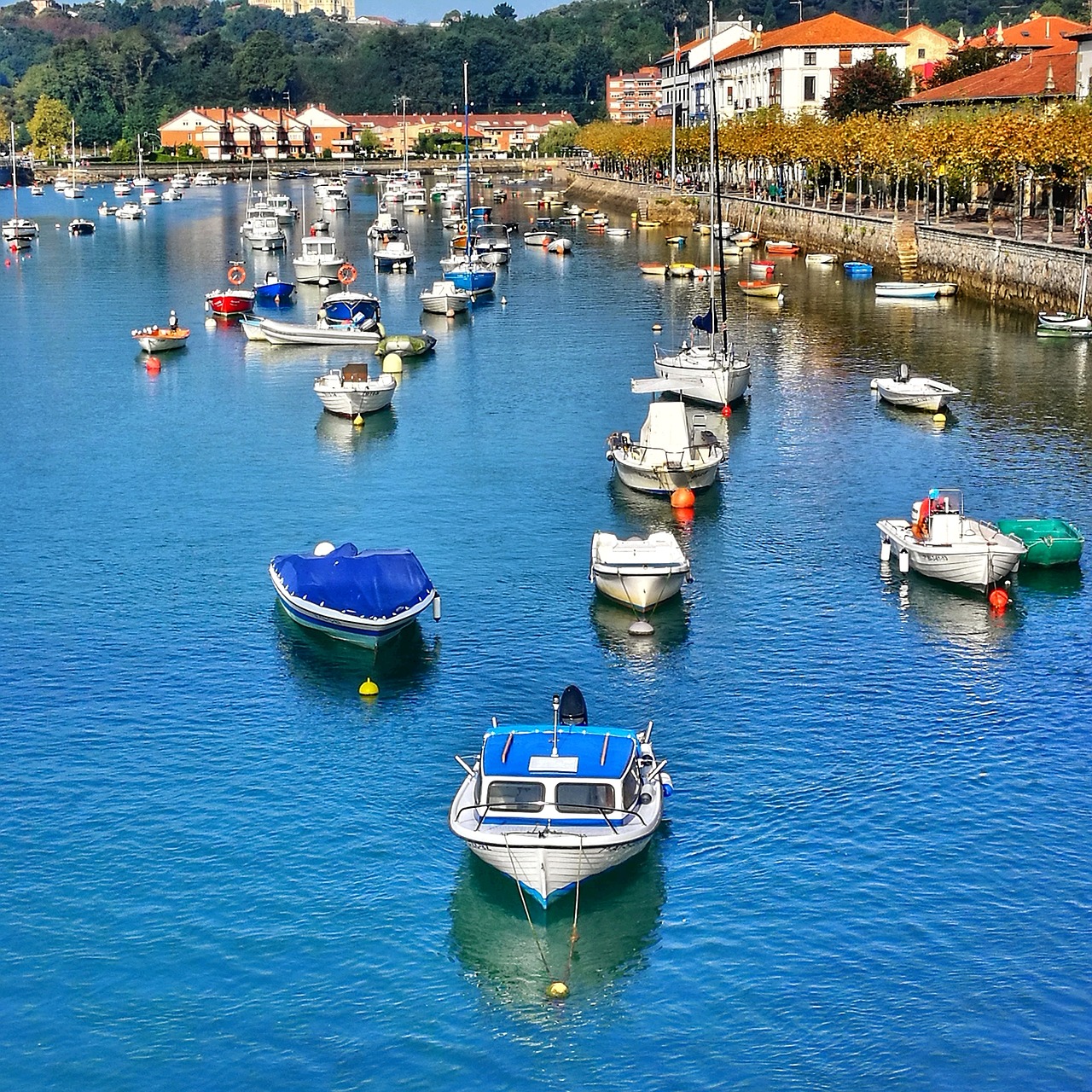 boats  fishing  sea free photo