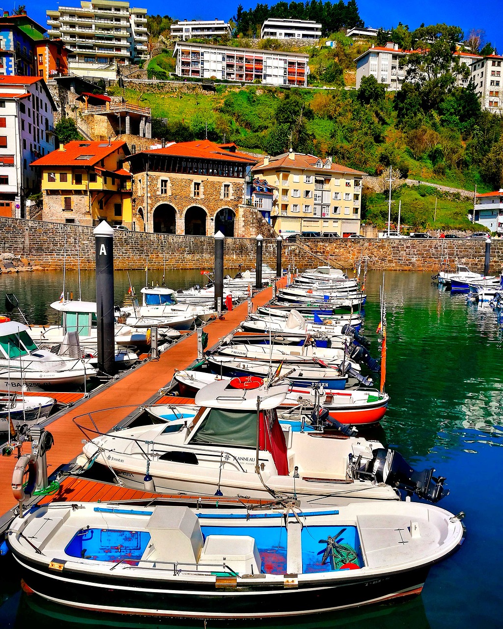 boats  fishing  landscape free photo