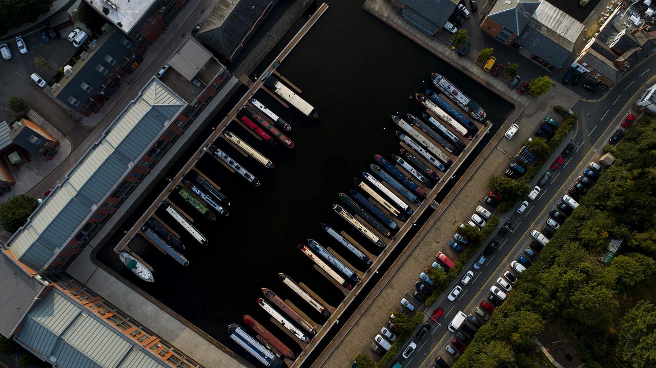 boats  parking  water free photo