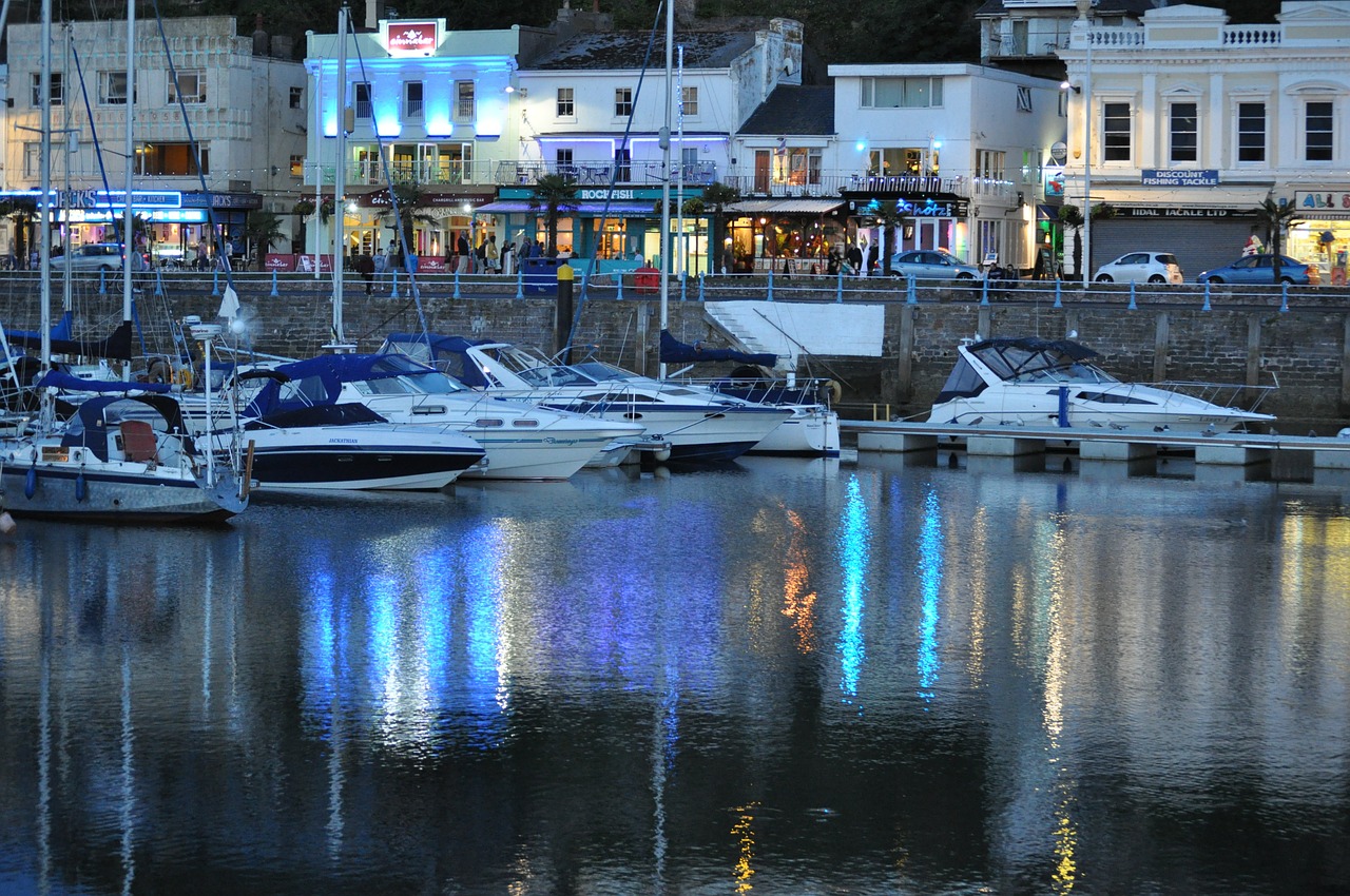 boats harbour evening free photo